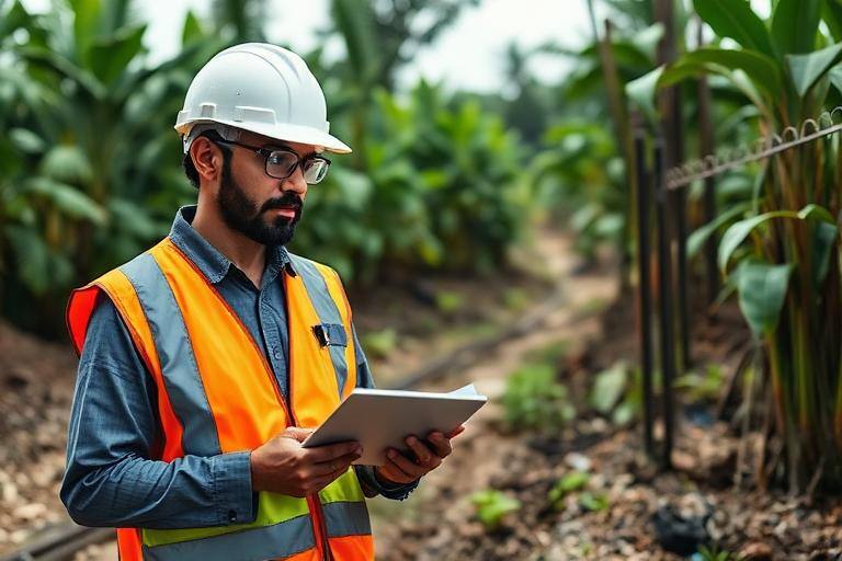 Documentos e mapa técnico para processo de licenciamento ambiental