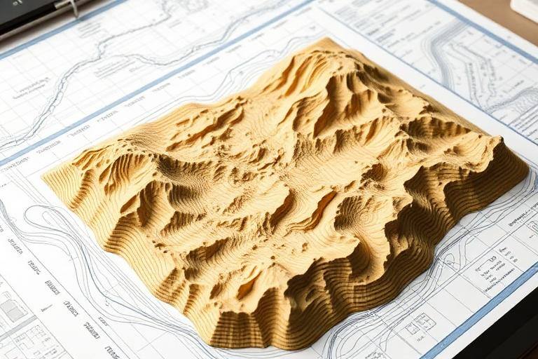 Curvas de nível em levantamento planialtimétrico de terreno para projeto